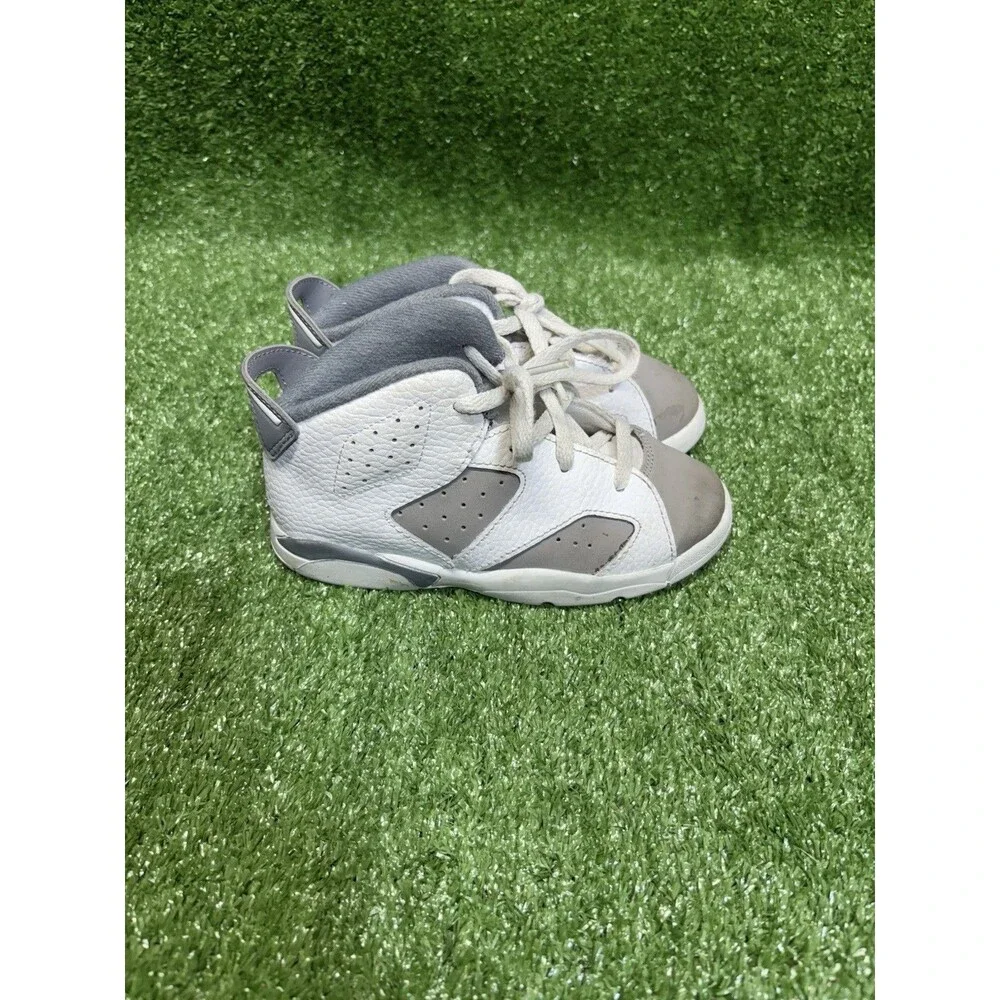 Jordan 6 Cool Grey Toddler Size 10C DV3606-100 Air Jordan Retro Baby TD